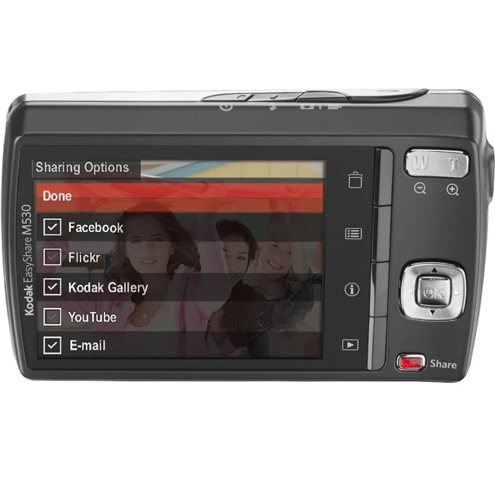 Kodak Easyshare M530 12MP Digital Camera 3x Wide Angle Optical Zoom 2.7inch LCD